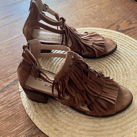 Coconuts By Matisse Tassel Fringe Open Toe Sandals Size 6.5 - Picture 13 of 14